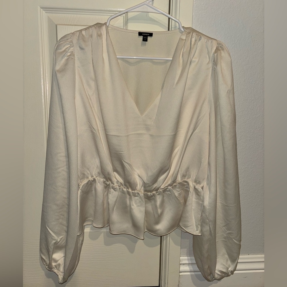 NWOT Express Cream Blouse